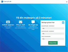 Tablet Screenshot of maler-pris.dk